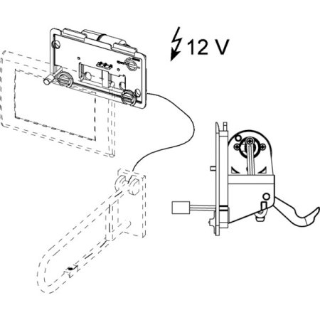 Привод бесконтактного смыва TECE Planus 9240357 