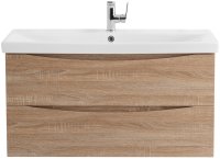 Тумба с раковиной BelBagno MARINO-CER-900-2C-SO-WO-P Rovere Bianco
