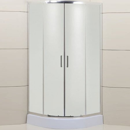 Душевой уголок BelBagno Uno 90х90 UNO-195-R-2-90-P-Cr профиль Хром стекло рифленое 