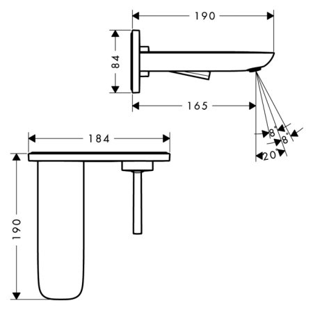 Смеситель Hansgrohe PuraVida 15084400 для раковины 