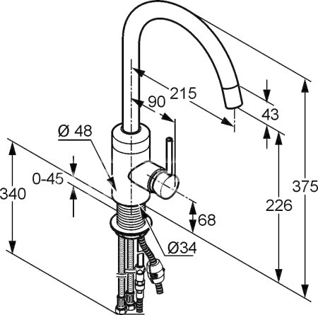 Смеситель Kludi Bingo star 428510578 для раковины 