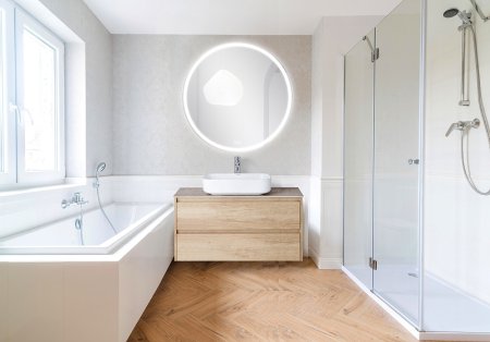 Зеркало BelBagno 100 SPC-RNG-1000-LED-TCH-WARM с подсветкой с подогревом с сенсорным выключателем 