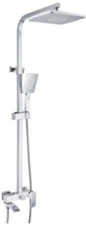 Душевая система Rose R1556F, белый/хром 