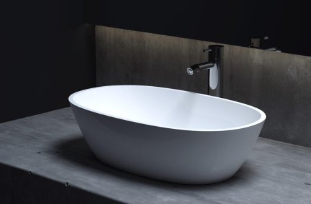 Раковина накладная матовая 56x34 Salini CALLISTA 106 1101206SM 