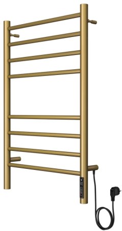 Полотенцесушитель электрический с диммером Terminus Аврора П8 50х80, золото арт 