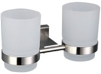 Стакан для зубных щеток Gappo G17 G1708 двойной Сатин