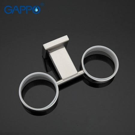 Стакан для зубных щеток Gappo G17 G1708 двойной Сатин 