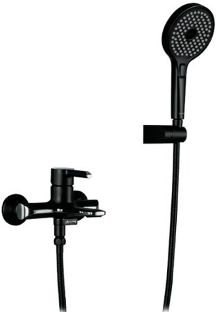 Смеситель для ванны Gappo G03-6 G3203-6 Черный матовый Хром 