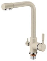 Смеситель Ledeme L4055W-3 для кухонной мойки, молочный матовый