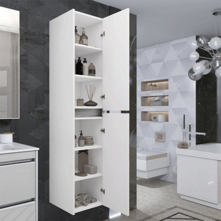 Шкаф пенал Opadiris Фреш 35 Z0000014801 Белый глянцевый 