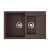 Мойка для кухни Omoikiri Daisen-78-2-DC 4993333 Тёмный шоколад 