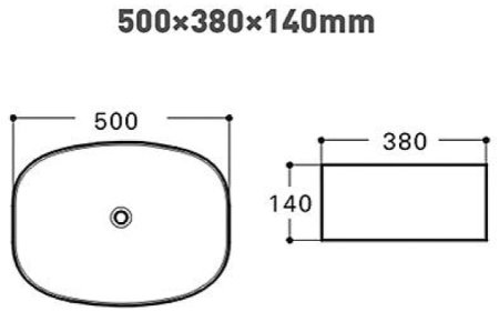 Раковина-чаша Aquanet Fine-1 50 273681 Белая 
