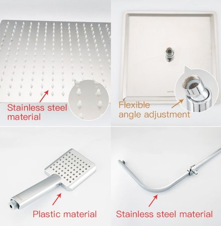 Душевая система Gappo G07 G2407-40 с термостатом Хром 