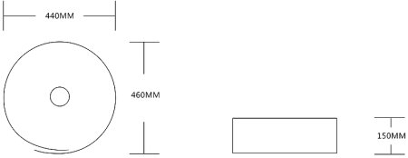 Раковина-чаша Ceruttispa 44 CR0066 СТ9555 Белая 