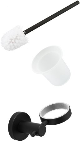 Ершик для унитаза Frap F302 F30210 Черный матовый 