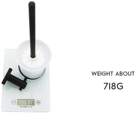 Ершик для унитаза Frap F302 F30210 Черный матовый 