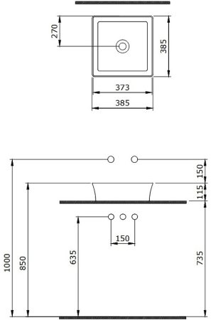 Раковина-чаша Berges Ego SL 38 181020 Антрацит матовый 