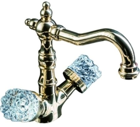 Смеситель для раковины Boheme Crystal 312-CRST Бронза 