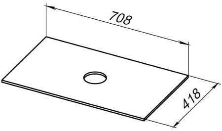 Столешница под раковину Allen Brau Liberty 75 1.33007.DG-S Пепел структ 