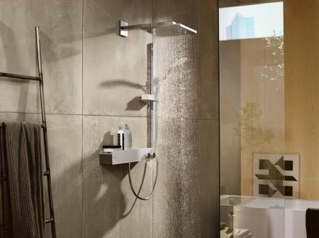 Смеситель для душа Hansgrohe ShowerTablet 13108400 с термостатом Белый Хром 