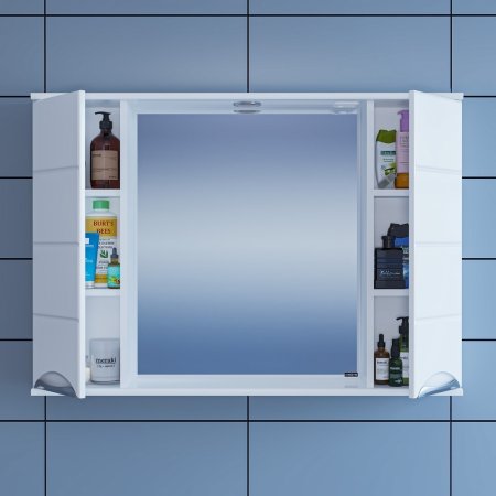 Зеркало-шкаф Санта Родос 100 свет 