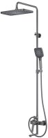 Душевая система с тропическим душем и изливом IDDIS Parker матовый графит (PARGM3Fi06)