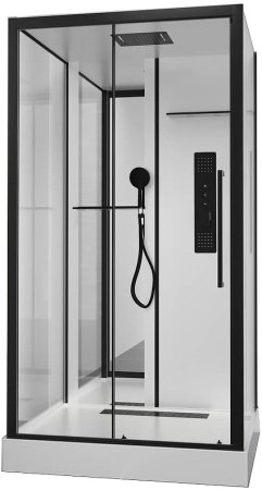 Душевая кабина Black&White Galaxy 8028000 с гидромассажем 