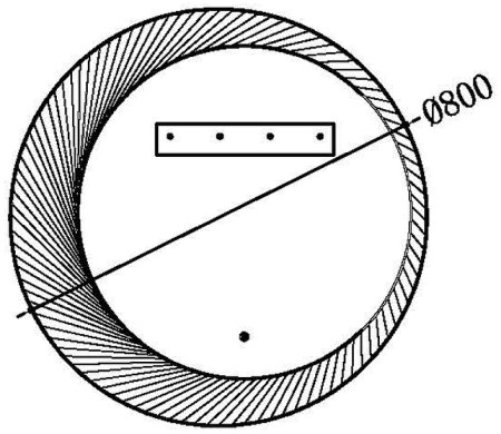 Зеркало Black&White Universe 80 9180000 с подсветкой с сенсорным выключателем 