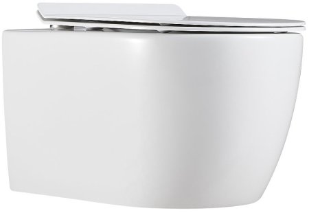 Унитаз Creto Logan L1 1001-001-L1W подвесной Белый с сиденьем Микролифт 