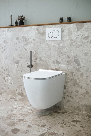 Унитаз Creto Logan L1 1001-001-L1W подвесной Белый с сиденьем Микролифт 