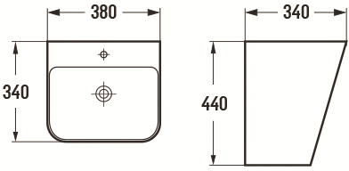 Раковина Ceramalux 500QMB 