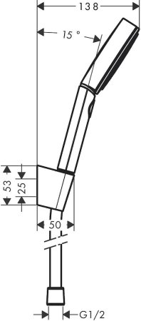 Душевой гарнитур Hansgrohe Pulsify Select 24303000 Хром 