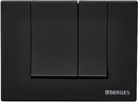 Клавиша смыва Berges Novum S5 040045 Черная 