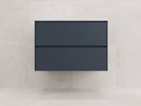 Тумба подвесная "ЛИМА 80" эмаль, под раковину LINE 80, 2 ящ., PLUS, графит