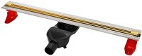 Душевой лоток Berges Super Slim 800 092154 с решеткой Золото глянец