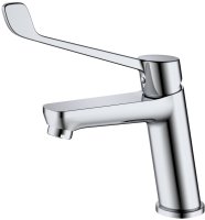 Смеситель для раковины с хирургической ручкой  Splenka S08.10, хром