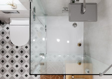 Душевой поддон из искусственного камня Aquaton Калифорния М 90x90 1A737536CA010 Белый 