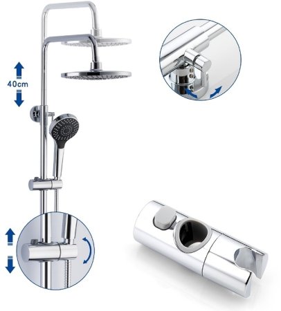 Душевая система Frap F2442 Черная матовая Хром 