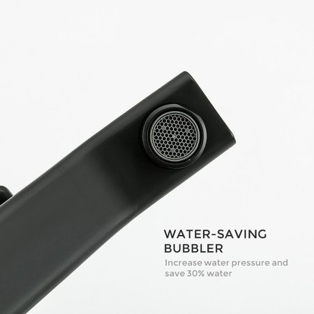 Смеситель для кухни Gappo G17-6 G4517-6 Черный матовый 