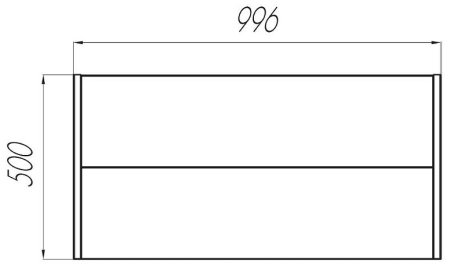 Тумба под раковину Aquaton Брук 100 1A202101BCDF0 подвесная Дуб феррара 