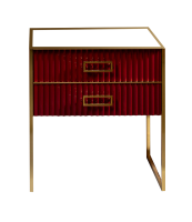 Тумба Armadi Art Monaco 80 см h84 см бордо глянец + золото под раковину моноблок 866-080-RG