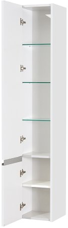 Шкаф пенал Aquaton Капри 30 L 1A230503KP01L подвесной Белый глянцевый 