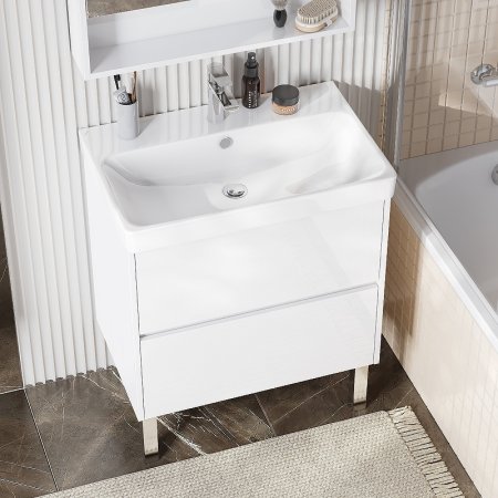 Тумба под раковину Aquaton Сканди 70 1A251801SD010 подвесная Белая 