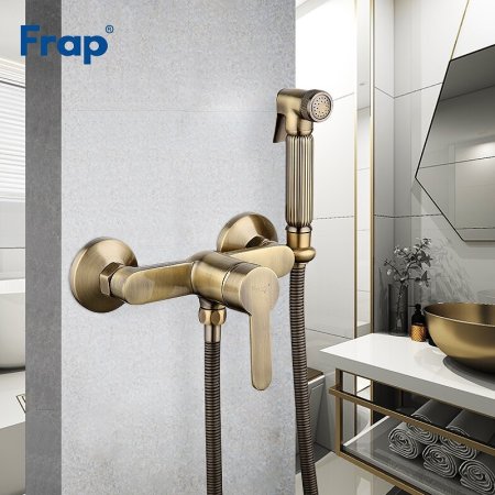 Гигиенический душ со смесителем Frap H41 F2041-4 Бронза 