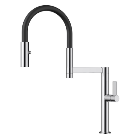 Смеситель для кухни Omoikiri OSAKA C-WH 4994332 хром / белый шланг 