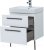 Тумба с раковиной Aquanet Nova 60 белый (2 ящика) 