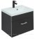 Тумба с раковиной Aquanet Верона 50 черный матовый (раковина Нота 50) 