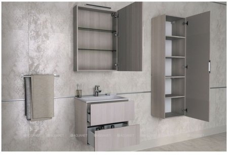 Зеркало-шкаф Aquanet Алвита 70 ясень коимбра 