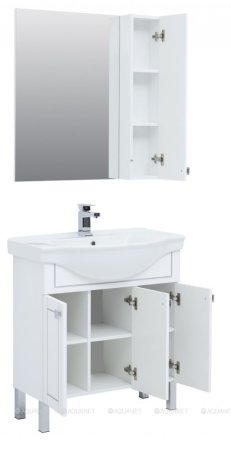 Зеркало-шкаф Aquanet Эрвин 80 белый 