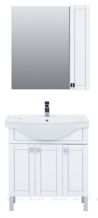 Зеркало-шкаф Aquanet Эрвин 80 белый 